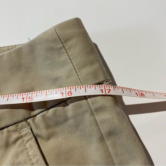 Eddie Bauer Mercer Fit Chino Khaki Shorts Women's Size 12 100% Cotton - Picture 13 of 14